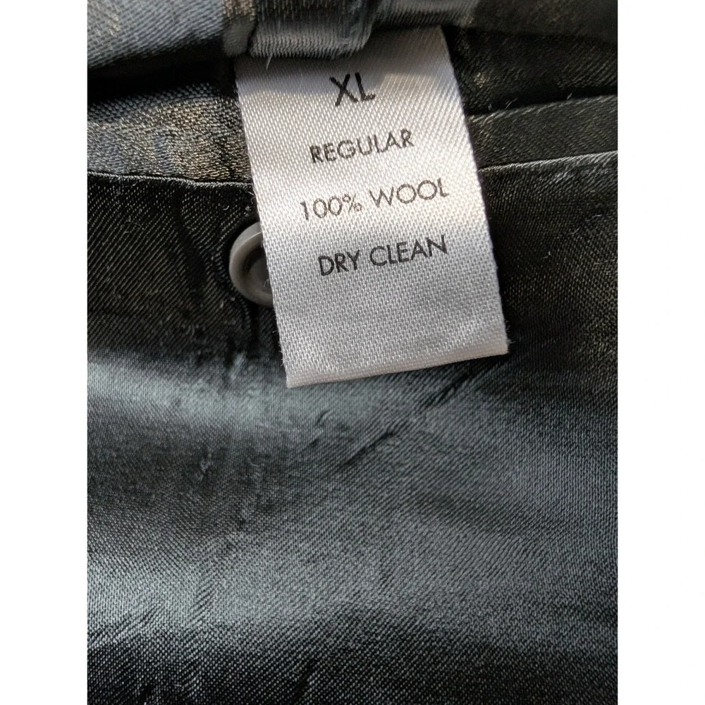 Calvin Klein‎ Mens XL Gray Nailhead 100% Wool 2-Button Suit Jacket Blazer